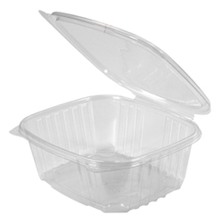 FLAT HINGED LID CLEAR CONTAINER 32OZ