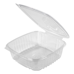 FLAT HINGED LID CLEAR CONTAINER 48 OZ
