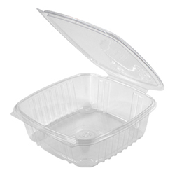FLAT HINGED LID CLEAR CONTAINER 48OZ