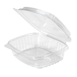 HIGH DOME HINGED LID CLEAR CONTAINER 8OZ