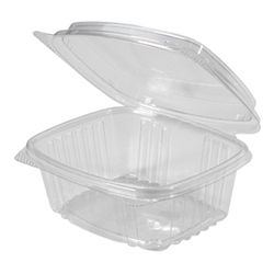 HIGH DOME HINGED LID CLEAR CONTAINER 12 OZ