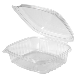 HIGH DOME HINGED LID CLEAR CONTAINER 24OZ