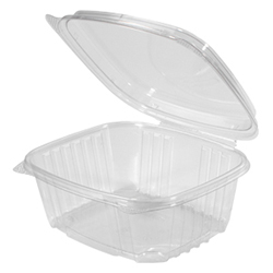 HIGH DOME HINGED LID CLEAR CONTAINER 32OZ