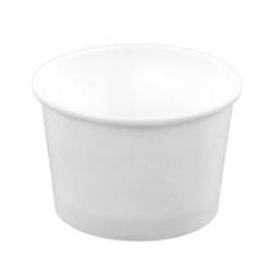 ROUND WHITE PAPER CONTAINER 3.25 OZ