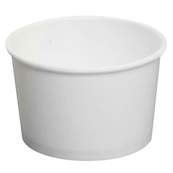 ROUND WHITE PAPER CONTAINER 5 OZ