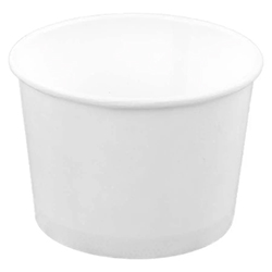 ROUND WHITE PAPER CONTAINER 10 OZ