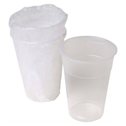 INDIVIDUALLY WRAPPED CLEAR PLASTIC CUP 9 OZ