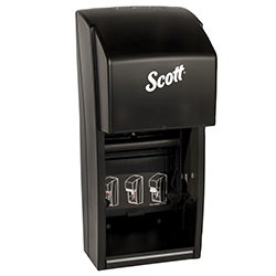 TWIN BATHROOM TISSUE DISPENSER BLACK