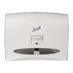 TOILET SEAT COVER DISPENSER WITH WINDOW WHITE