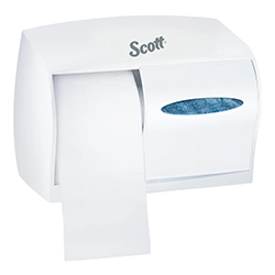 JRT TWIN BATHROOM TISSUE DISPENSER WHITE