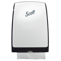 FOLDED HAND TOWEL DISPENSER WHITE