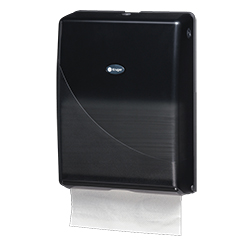 FOLDED HAND PAPER DISPENSER BLACK SMOKE