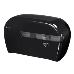 BATHROOM TISSUE TWIN DISPENSER BLACK
