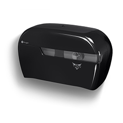 BATHROOM TISSUE TWIN DISPENSER BLACK