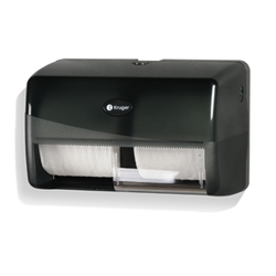 BATHROOM TISSUE DISPENSER TWIN BLACK SMOKE