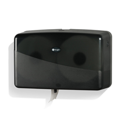 BATHROOM TISSUE DISPENSER TWIN BLACK SMOKE