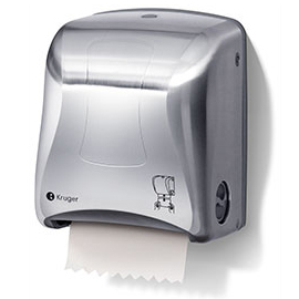 TOUCHLESS MECHANICAL TOWEL DISPENSER STAINLESS STEEL