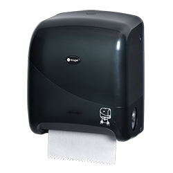 TOUCHLESS MECHANICAL TOWEL DISPENSER BLACK