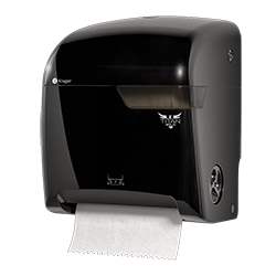 MECHANICAL TOUCHLESS TOWEL DISPENSER BLACK