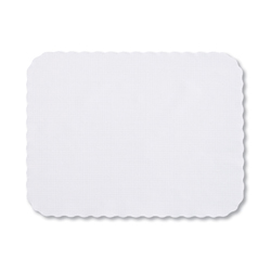 WHITE EMBOSSED PLACEMAT 10