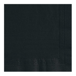 BLACK BEVERAGE NAPKIN 2 PLY