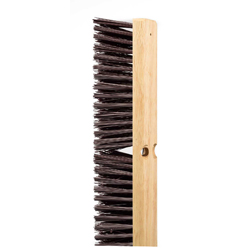 COARSE FILL BURGUNDY PUSH BROOM 24