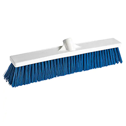 FOOD SERVICE PUSH BROOM BLUE 18