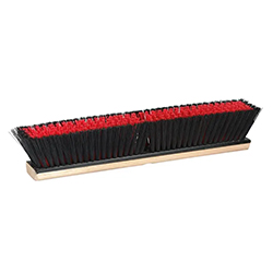 BLACK AND RED COMBO MEDIUM SWEEP PUSH BROOM 24
