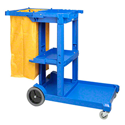 BLUE CLEANING CART