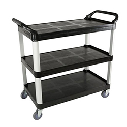 LARGE BLACK UTILITY CART