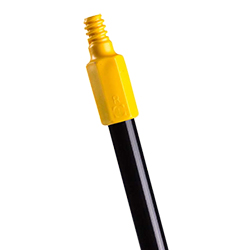 BLACK METAL HANDLE WITH YELLOW THREADED TIP 54
