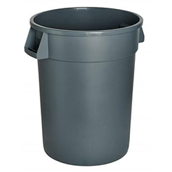 GREY ROUND CONTAINER 37L
