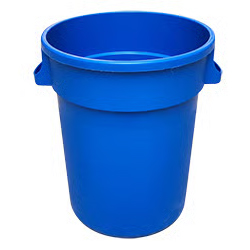 POUBELLE RONDE BLEUE POUR LE RECYCLAGE 166L