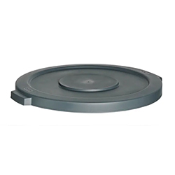 COUVERCLE POUR POUBELLE RONDE GRISE 166L