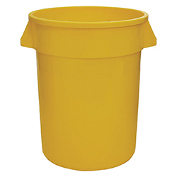YELLOW ROUND CONTAINER 75L