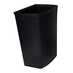 POUBELLE RECTANGULAIRE NOIRE 8L