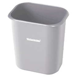 GREY RECTANGULAR WASTEBASKET 14L