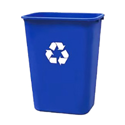 RECYCLING RECTANGULAR WASTEBASKET 14L