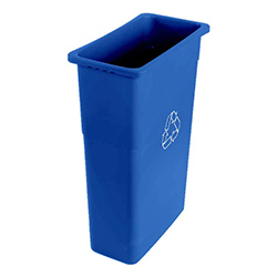 BLUE RECYCLING RECTANGULAR CONTAINER 87L