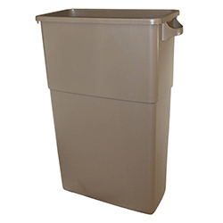 BEIGE RECTANGULAR CONTAINER WITH HANDLES 87L
