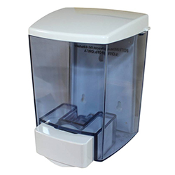 WHITE TRANSPARENT SOAP DISPENSER 880 ML
