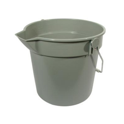 GREY ROUND BUCKET 10L