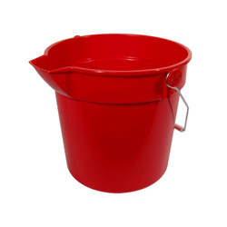 RED ROUND BUCKET 10L