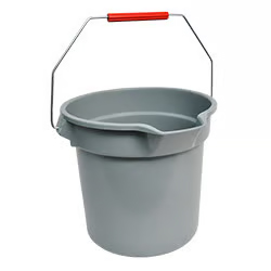 GREY ROUND BUCKET 14L