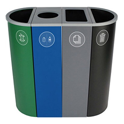 SPECTRUM RECYCLING STATION 4 BIN 136.3 LITERS