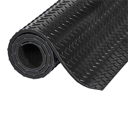 INDUSTRIAL DECK PLATE BLACK CARPET 3'X12'