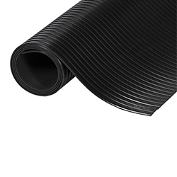 WIDE RIB RUBBER BLACK CARPET 3'X75'