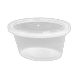 CLEAR OVALE ELLIPSO CONTAINER 2OZ