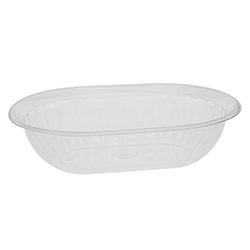 BOL À SALADE OVALE PROFOND CLAIR 12