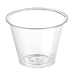 VERRE PLASTIQUE CLAIR 9 OZ